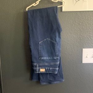 Boot cut dark denim jeans